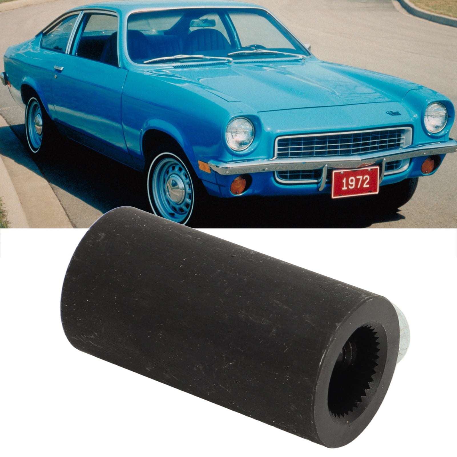 5/8in 36 Spline To 3/4in Round Shaft Coupler, Solid Construction Easy