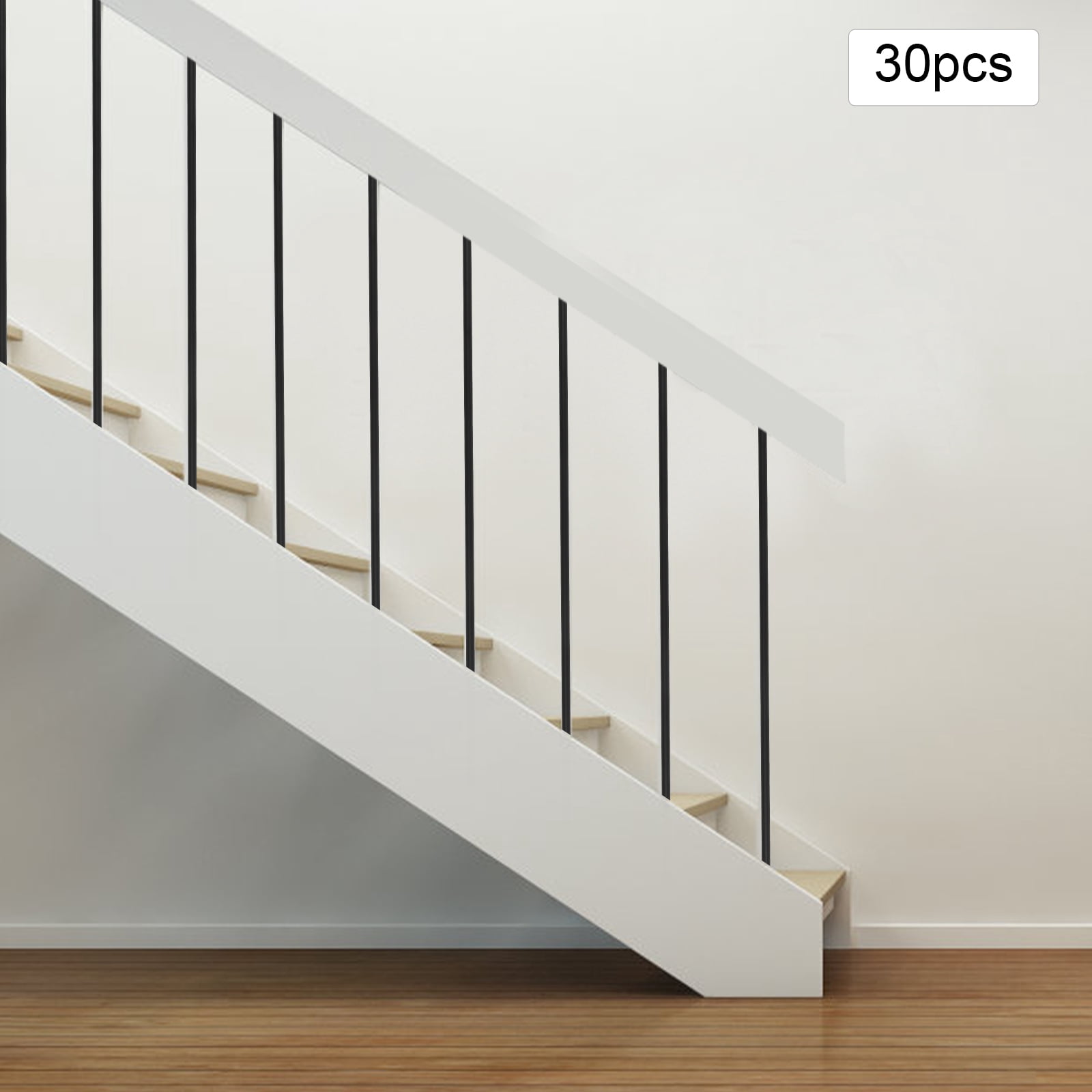 5/8in Metal Balusters, Rustproof Iron 30-Set, No Base Stair Railings ...