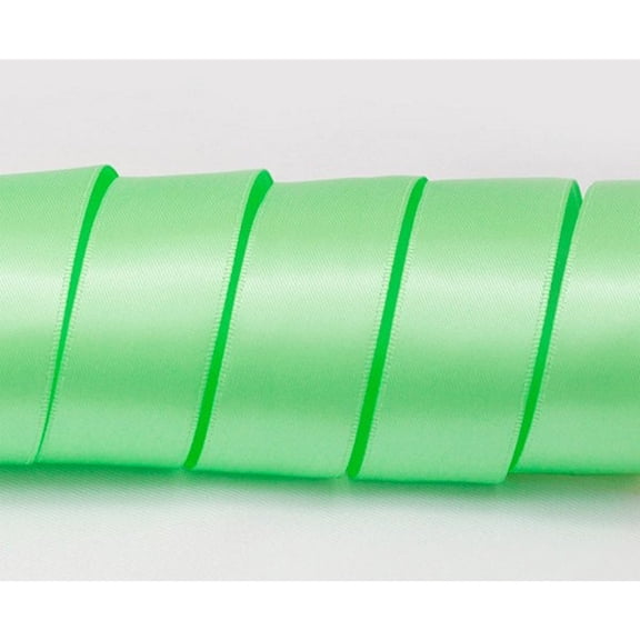 5/8in. Wide Mint Green Double Faced Satin Ribbon - 100 Yard Spool - Light Green Ribbons, Baby Shower Ribbons, Wedding Ribbons