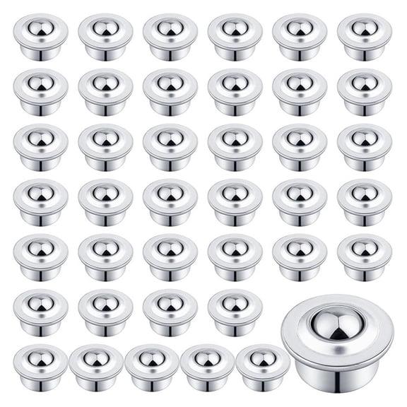 5/8inch Roller Ball Transfer Bearing, 40PCS -15H Carbon Steel Ball-Bearing Rollers, Ball Transfer Bearing Casters