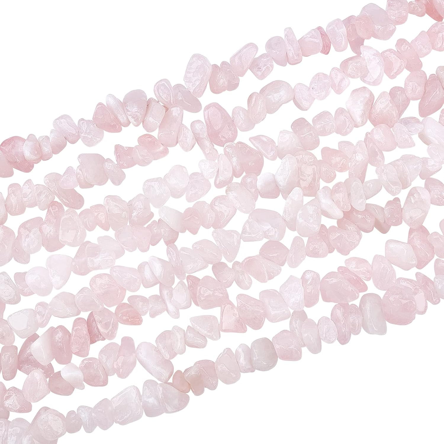 5~8mm Nature Chip Stone Beads Natural Rose Quartz Beads Gemstone Loose ...