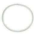 thumbnail image 1 of 5.8mm Oxidized .925 Sterling Silver Silver Flat Omega Chain Necklace, 24 inches, 1 of 6