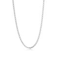 thumbnail image 1 of 5.8mm Oxidized .925 Sterling Silver Silver Round Rolo Chain Necklace, 24 inches, 1 of 7