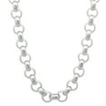thumbnail image 1 of 5.8mm Solid .925 Sterling Silver Round Rolo Choker Chain Necklace, 20 inches, 1 of 7