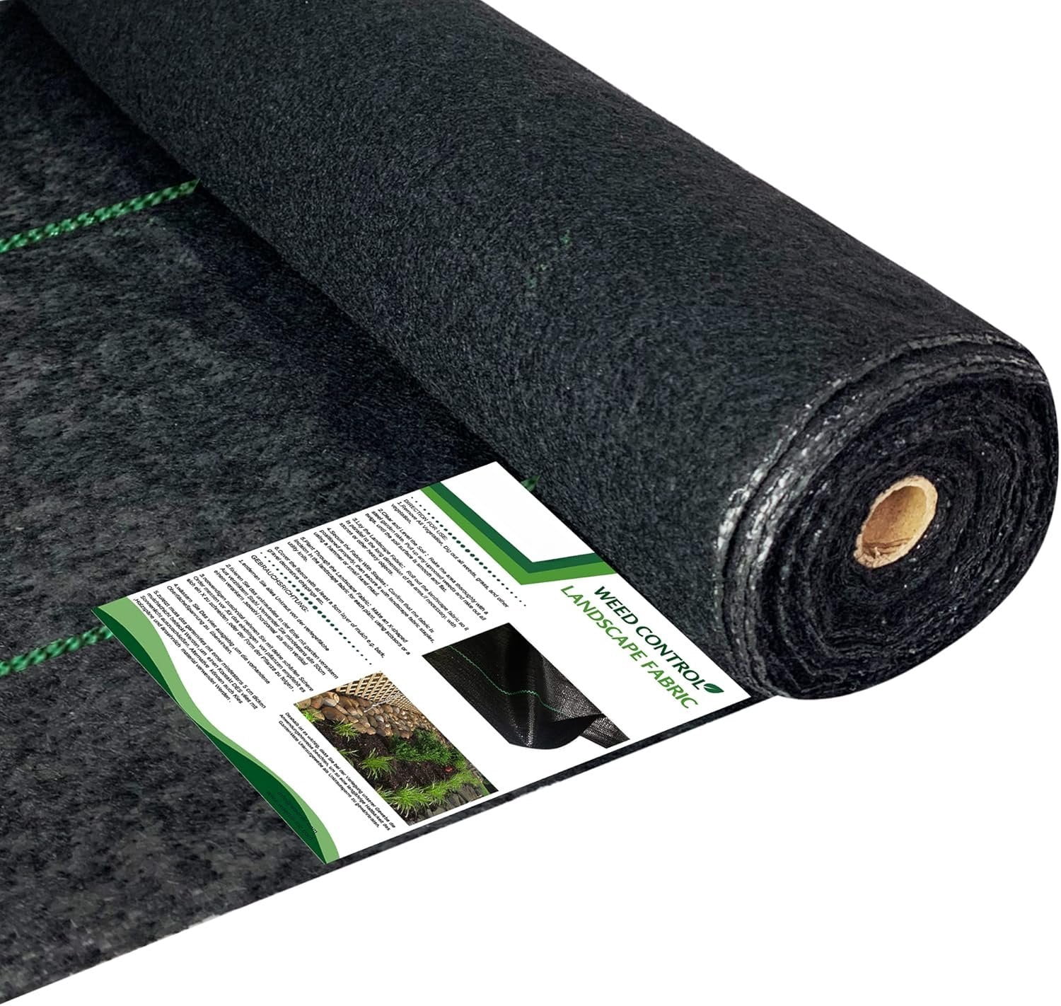 5.8oz 3ft x250ft Heavy Duty Weed Barrier Landscape Fabric, Sturdy Weed ...