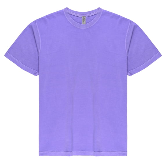 5.8oz Mid-Weight Pigment Dyed Unisex Short Sleeve Crewneck Tee 100% Combed Cotton Shirt Decorator Blanks Style 400