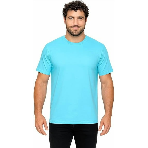 5.8oz Mid-Weight Pigment Dyed Unisex Short Sleeve Crewneck Tee 100% Combed Cotton Shirt Decorator Blanks Style 400