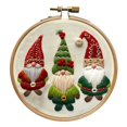 thumbnail image 1 of 5.9" Christmas Embroidery Kit DIY Handmade, Embroidery Kit, Embroidery Kit For Beginners, 1 of 9