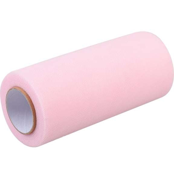 UKCOCO Tulle Netting Rolls Dacron for Bows Pink Wrapping Wedding 1Pack