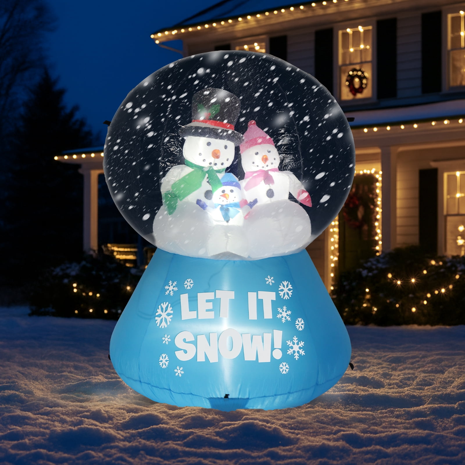 Christmas Blow Up Snow Globe