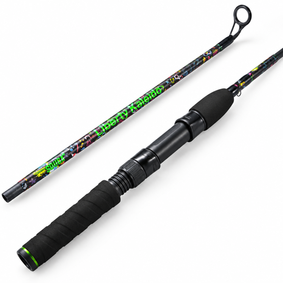 5.9 Feet Spinning Fishing Rod, Medium Action Carbon Blank with SIC Ceramic Guides, Eva Grip for Finesse Freshwater Fishing