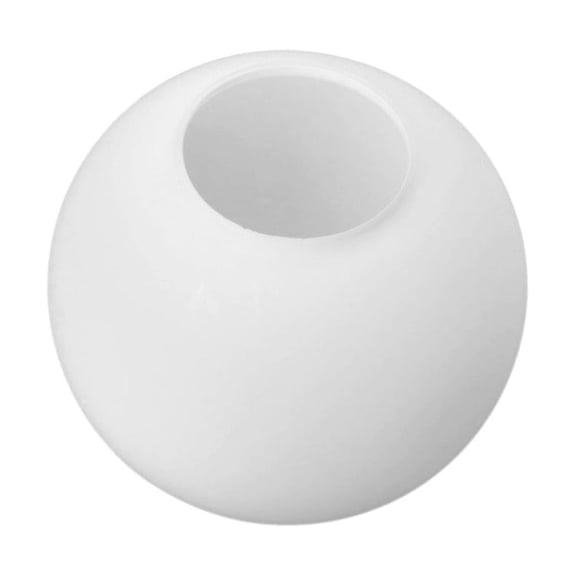 Frosted Glass Globe Lamp Shade 5.9" Diameter, 2.56" Fitter Opening, Opal White Replacement Shade for Ceiling Light Fixture