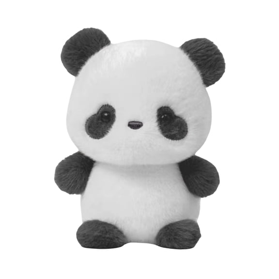 5.9-Inch (15cm) Plush Stuffed Animal Toy, Adorable and Soft Miniature Doll with Premium Cuddly Texture, for Desk Decor, Bookshelf Display or as a Small Thoughtful Gift - Panda
