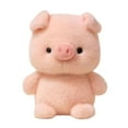 thumbnail image 1 of 5.9-Inch (15cm) Plush Stuffed Animal Toy, Adorable and Soft Miniature Doll with Premium Cuddly Texture, for Desk Decor, Bookshelf Display or as a Small Thoughtful Gift - Pink Pig, 1 of 4