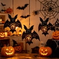 thumbnail image 1 of 5.9 Inch Bat Pendant Lampshade, Black Plastic Halloween Light Cover, Soft Diffusing Eye-Friendly Glow, Spooky Party Wall Decoration For Indoor Living Room Porch, Durable Festive Lighting Accessory, 1 of 6