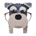 thumbnail image 1 of 5.9 Inch Creative Animal Glasses Holder Display Stand 3D Scottish Terrier Dog Eyeglass Stand Spectacles Holder Creative Handmade Wood Carved Sunglasses Rack for Shelf Office Desktop Décor Gift(E), 1 of 6
