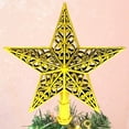 thumbnail image 1 of 5.9 Inch Gold Christmas Glitter Star Tree Topper for Christmas Tree,Shatter-Proof Small Christmas Tree Decoration Treetop for Holiday Ornament or Home Decor,Christmas Clearance, 1 of 5