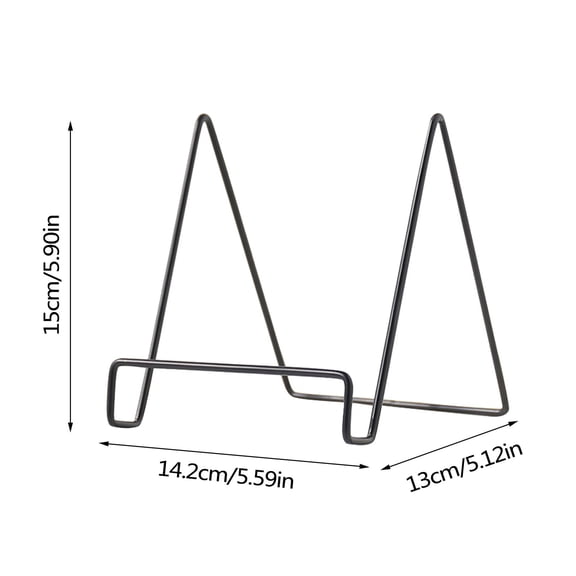 5.9 Inch Metal Plate Stands, Plate Holder Pictures Frame Easel Display Stand for Display Photo Frames, Plates, Vinyl Record Book By Kilougeis