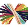 thumbnail image 1 of #5 9" Inches Metal Brass Handbag YKK Zipper Assortment - Brass Auto Lock - Medium Weight Closed Bottom - Choose Your Quantity - Made in The United States (9 Inches 15 Pieces), 1 of 1