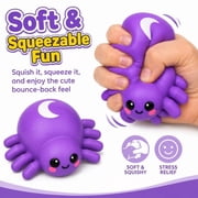 5.9" Jumbo Purple Spider Squishy Toys - Cute Kawaii Halloween Fidget, Slow Rising Sensory Stress Relief Ball for Teens deal from Walmart