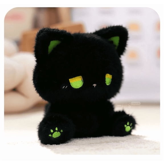 5.9" Kawaii Plush Toys, Emo Cat Emo Bear Plush Dolls High-quality Plush Kitten and Bear Dolls Cute Companion Doll Creative Desktop Decor, Birthday Gifts Easter Gifts Valentine's Day Gifts
