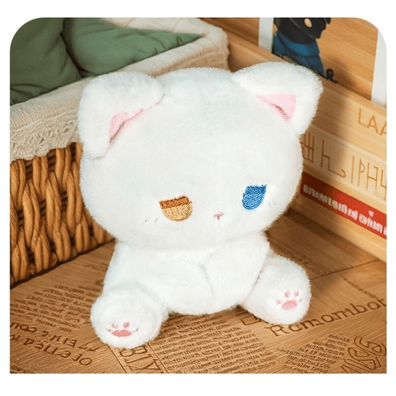 5.9" Kawaii Plush Toys, Emo Cat Emo Bear Plush Dolls High-quality Plush Kitten and Bear Dolls Cute Companion Doll Creative Desktop Decor, Birthday Gifts Easter Gifts Valentine's Day Gifts