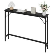 5.9" Narrow Sofa Table, Skinny Console Table with Storage, Slim Behind Couch Table for Living Room, Entryway, Hallway, Foyer