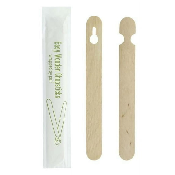 5.9 in. Easy Wooden Wrapped Chopsticks - Set of 2