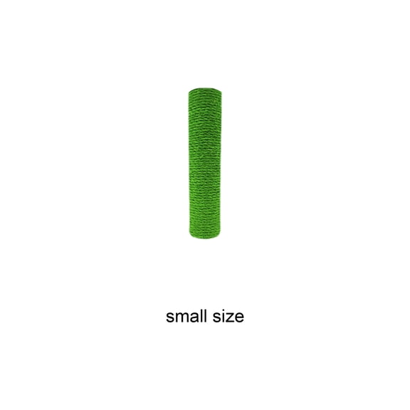 5.9 x 2.4in Green Natural Hemp Cat Scratching Post, Sturdy Cage Mounted Scratcher Board, Wear-Resistant Climbing Tree Pole, Grooming and Itching Relief Tool, A