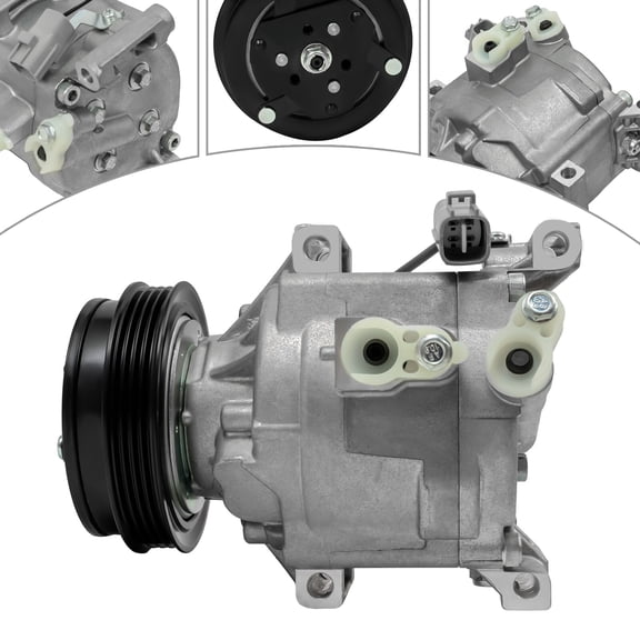 5.90*4.72*5.11in Silver A/C Compressor For Toyota Echo 1.5L 2000 2001 2002 2003 2004 2005 CO 11063AC