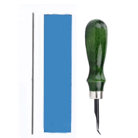 5.91'' Edge Beveler Cutting Beveling Handle for Making Leather Belts Smooth, Clean, Round Edges(0.8mm/1mm)