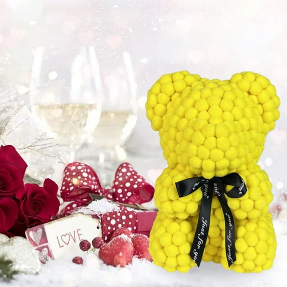 5.91 inch Delicate & Compact Colorful Options & Durable Meaningful & Easy To Care For 15cm Teddy Bear Ornament For Qixi Festival Christmas And More Multiple Colors