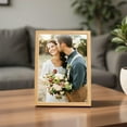 thumbnail image 1 of 3x5 Wooden Picture Frames - Elegant Tabletop or Wall Hanging Photo Display - Home Decor Frame for Living Room & Bedroom - Horizontal Vertical Layout with Easy Insert Back, 1 of 6