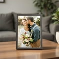 thumbnail image 1 of 3x5 Wooden Picture Frames - Elegant Tabletop or Wall Hanging Photo Display - Home Decor Frame for Living Room & Bedroom - Horizontal Vertical Layout with Easy Insert Back, 1 of 6