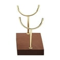thumbnail image 1 of 5.91x3.94x2.76in Double Fork Bracelet Display Stand - Wooden Jewelry Pendant Holder Ornament Bracket Base for Chain Necklace Organization, 1 of 6