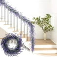 thumbnail image 1 of 5.9FT Artificial Lavender Decorative Vines | Purple Spring Garland for Front Door Decorations - Indoor Outdoor Home D茅cor | 71in Long Plastic Material - Look for Weddings, Parties & More, 1 of 9
