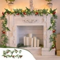 thumbnail image 1 of 5.9FT Artificial Pine Rattan Garland with 6.6FT 20 LED String Lights – Green Easter Faux Plant Spring Decoration for Table, Window, Mantel, Door, Indoor & Outdoor Use, 1 of 5