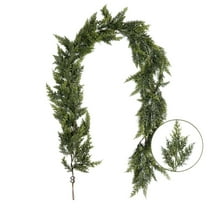 5.9FT Christmas Norfolk Pine Garland -1PCS, Artificial Pine Needles Garlands Faux Greenery Fake Garland for Holiday Fireplace,Table,Window,Stairs,Mante,Indoor Outdoor Decor