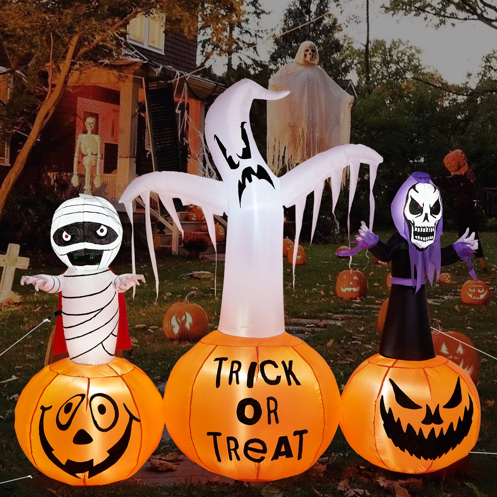 5.9FT Halloween Inflatable Decorations Halloween Inflatable Builtin