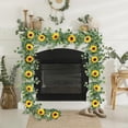 thumbnail image 1 of 5.9Ft Artificial Sunflower Leaf Vine Garland, Natural Vivid Flower Modeling, Lightweight Flexible Rattan Decor for Home Wall, Courtyard Railing and Holiday Indoor Festive Arrangement, Green, 1 of 6