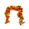 thumbnail image 1 of 5.9Ft Fall Maple Leaf Garland - Artificial Maple Garland Lighted Fake Fall Leaves, Fall Thanksgiving Garland, Fall Decor for Home Wedding Party,Thanksgiving Decorations,Saffron, 1 of 6