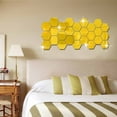 thumbnail image 1 of 5.9Inch Hexagon Mirror Paste Acrylic Mirror Wall Paste Three Dimensional Wall Paste Home Peel and Stick Wallpaper, Wall Decals Clearance Under $5.00, 1 of 7