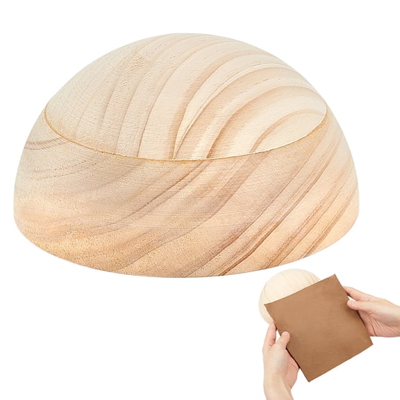 5.9X2.7Inch Wooden Ceramic Top Tool Pottery Plate Press Tool Clay Set for Crafts DIY Decorative Project Making Ceramic Bowl Plate