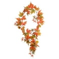 thumbnail image 1 of 5.9ft Fall Maple Leaf Garland, Artificial Autumn Vine with Leaves for Thanksgiving Christmas Home Decor, Wedding Party Hanging Decoration, 1 of 7