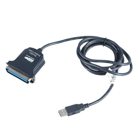 5.9ft Long USB to Parallel Port 36Pin Printer Cable Quick Connection 1.80m Length Adapter Cord for Multiple OS
