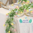 thumbnail image 1 of 5.9ft Spring Easter Wreath Colorful Vines Garland, Artificial Hanging Floral Decoration with Faux Eggs and Butterflies for Home Table Wall Window Mantel Holiday Party Decor, HAODEJW, K, 1 of 6