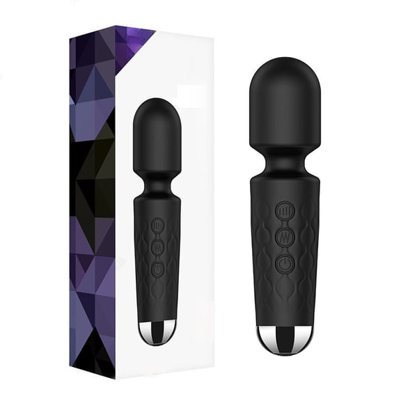 5.9in Portable Wireless Massager - 8 Speeds, 20 Modes, 3-Second Press to Power On, for Neck, Back, Arms, Legs Muscle Relaxation (Mini Black)
