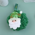 thumbnail image 1 of 5.9inch Christmas Themed Bath Balls Multicolor with Santa Claus Elks Bath Sponge Flower for Mesh Brush Ball Bath Bath Towel Exfoliating Spa Body Shower Holiday Gift, 1 of 3