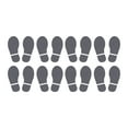thumbnail image 1 of 5.9x2.5" Footprints Floor Stickers Footprint Wall Stair Decal Sticker, Dark Gray 8 Pairs, 1 of 6