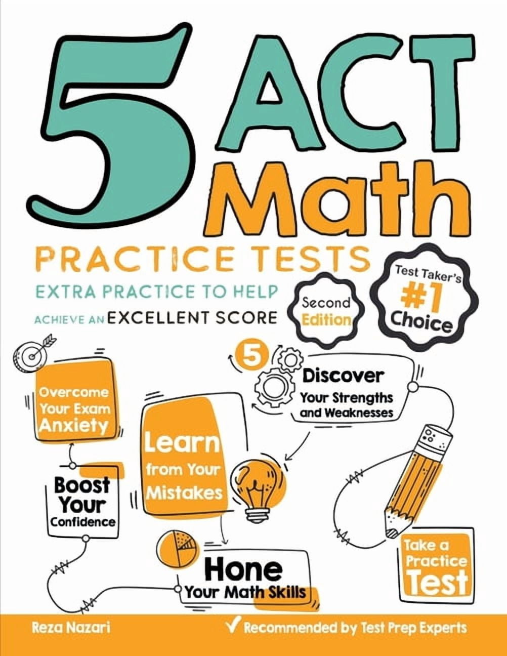 5 ACT Math Practice Tests: Extra Practice to Help Achieve an Excellent ...